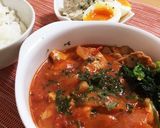 圧力鍋でお肉柔らか！手羽元と豆のトマト煮作り方5写真