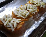 余った煮物で！甘辛かぼちゃチーズトースト作り方2写真