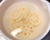 鶏つくね蓮根はさみ焼き作り方1写真