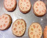 鶏つくね蓮根はさみ焼き作り方5写真