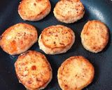 鶏つくね蓮根はさみ焼き作り方7写真