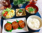 鶏つくね蓮根はさみ焼き作り方10写真
