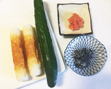 5分deきゅうりとちくわの明太塩昆布和え作り方1写真