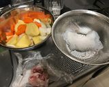 芋の大きな肉じゃが煮作り方1写真