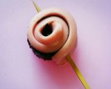 お弁当に♥魚肉ソーセージのクルクル巻き作り方3写真