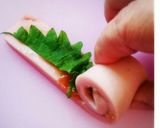 お弁当に♥魚肉ソーセージのクルクル巻き作り方4写真