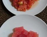 トマトとマグロのブルスゲッタ風作り方5写真