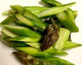 簡単！海鮮とアスパラのクリームパスタ作り方1写真