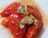 作り置き☆トマトとサバ水煮の酢の物作り方2写真