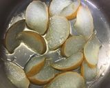 梨とマロウブルーの薬膳杏仁豆腐作り方6写真