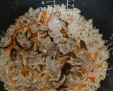 しいたけと豚バラ肉の炊き込みご飯作り方7写真