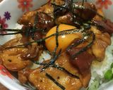 梅干しでさっぱりと。照り焼き親子丼♡作り方4写真