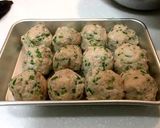 れんこんとニラ入りふわっふわ鶏肉団子揚げ作り方6写真
