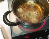 れんこんとニラ入りふわっふわ鶏肉団子揚げ作り方7写真