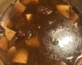 くじら肉のニンニク煮込み作り方3写真