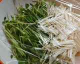 レンジで簡単♪豆苗ともやしの胡麻マヨ和え作り方2写真