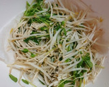 レンジで簡単♪豆苗ともやしの胡麻マヨ和え作り方3写真