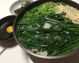 豚ニラ鍋、生卵ポン酢で。作り方6写真