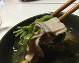 豚ニラ鍋、生卵ポン酢で。作り方10写真