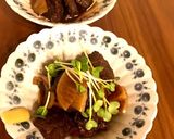 くじら肉のニンニク煮込み作り方6写真