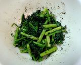 アスパラとほうれん草の胡麻味噌和え作り方3写真