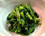アスパラとほうれん草の胡麻味噌和え作り方4写真
