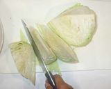 丸ごとキャベツの蒸し焼き♪簡単カニ卵作り方2写真