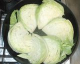 丸ごとキャベツの蒸し焼き♪簡単カニ卵作り方3写真