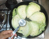 丸ごとキャベツの蒸し焼き♪簡単カニ卵作り方4写真