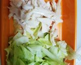 簡単！ サラダチキン レタス炒飯作り方2写真