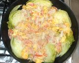 丸ごとキャベツの蒸し焼き♪簡単カニ卵作り方12写真