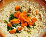 秋味♪ 柿とほうれん草の白和え作り方7写真