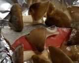ウラベニホテイシメジと鮭のホイル焼き作り方3写真