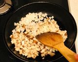 キノコでヘルシー生姜香るそぼろ丼作り方2写真