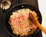 キノコでヘルシー生姜香るそぼろ丼作り方3写真