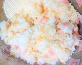 ハムチーズと焼き醤油の焼きおにぎり作り方5写真