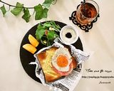 ハムエッグ＆マヨチーズ☆トースト作り方3写真