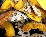 かぼちゃとレンコンの甘酢餡作り方4写真