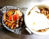 息子弁当①焼肉丼作り方4写真