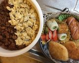 息子弁当③そぼろ丼作り方6写真