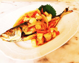 ☆魚の姿揚げ魚河岸あげあんかけ作り方7写真