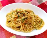桜エビとにんにくのパスタ作り方6写真