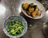 かぼちゃの煮物の春巻き包み作り方1写真