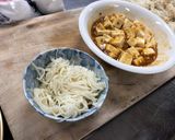 麻婆豆腐とそうめんの春巻き包み作り方1写真
