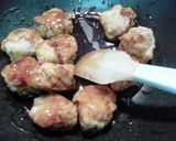 肉ボールの味噌チリソース作り方4写真