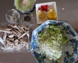 ネギときのこポカポカ雑炊作り方1写真