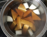 唐揚げと厚揚げで簡単煮物作り方3写真