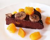 濃厚豆腐バナナチョコブラウニー黄桃添え☆作り方3写真