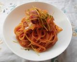 豆苗入り、ナポリタン作り方1写真