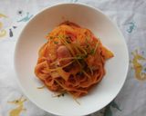 豆苗入り、ナポリタン作り方3写真